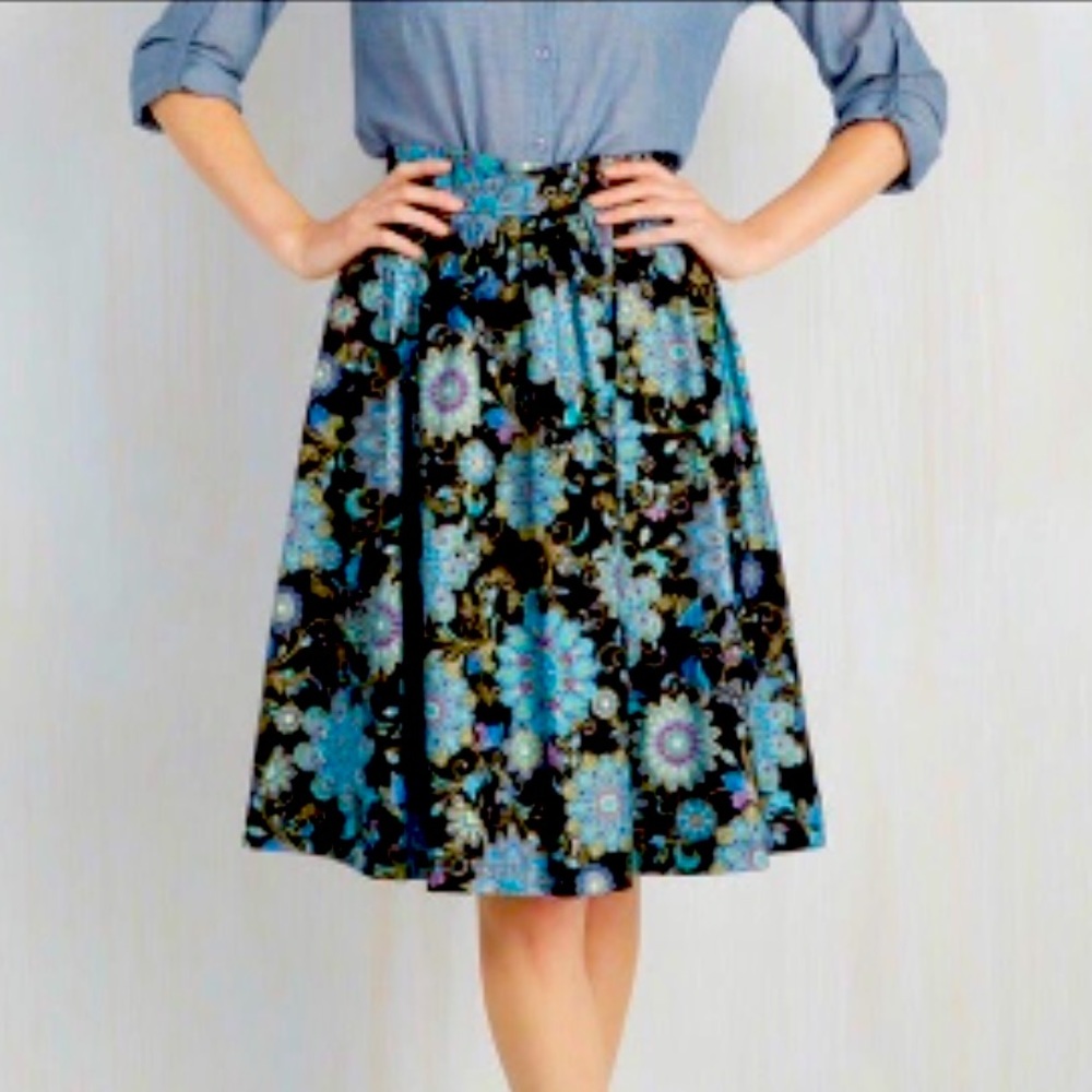 Modcloth Daydreaming Of You Boho Skirt